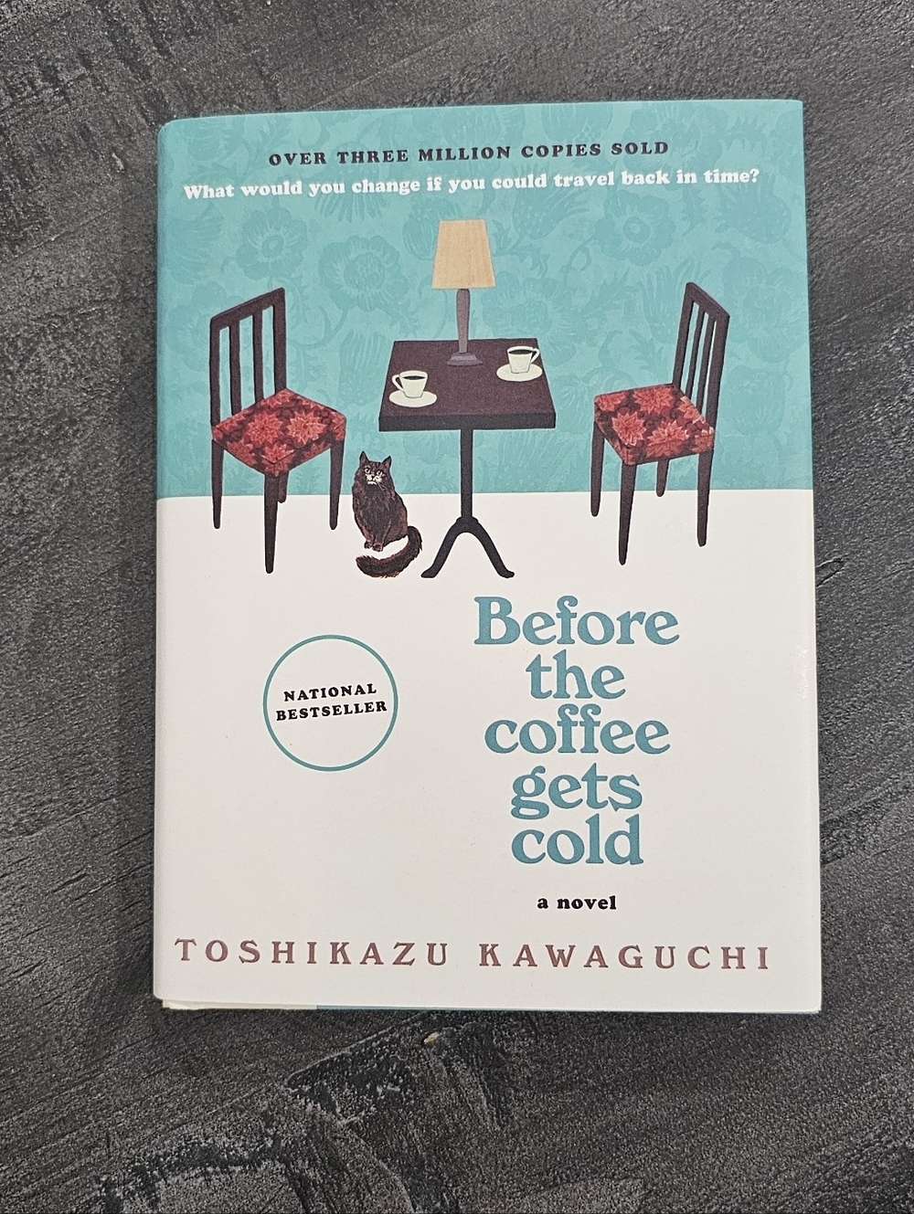 Before the Coffee Gets Cold by Toshikazu Kawaguchi - Teal & White Cover